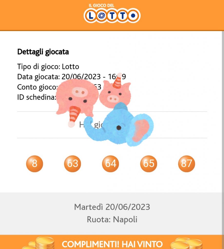 WIN NLT Del 20 6 2023 Numeri Lotto Team